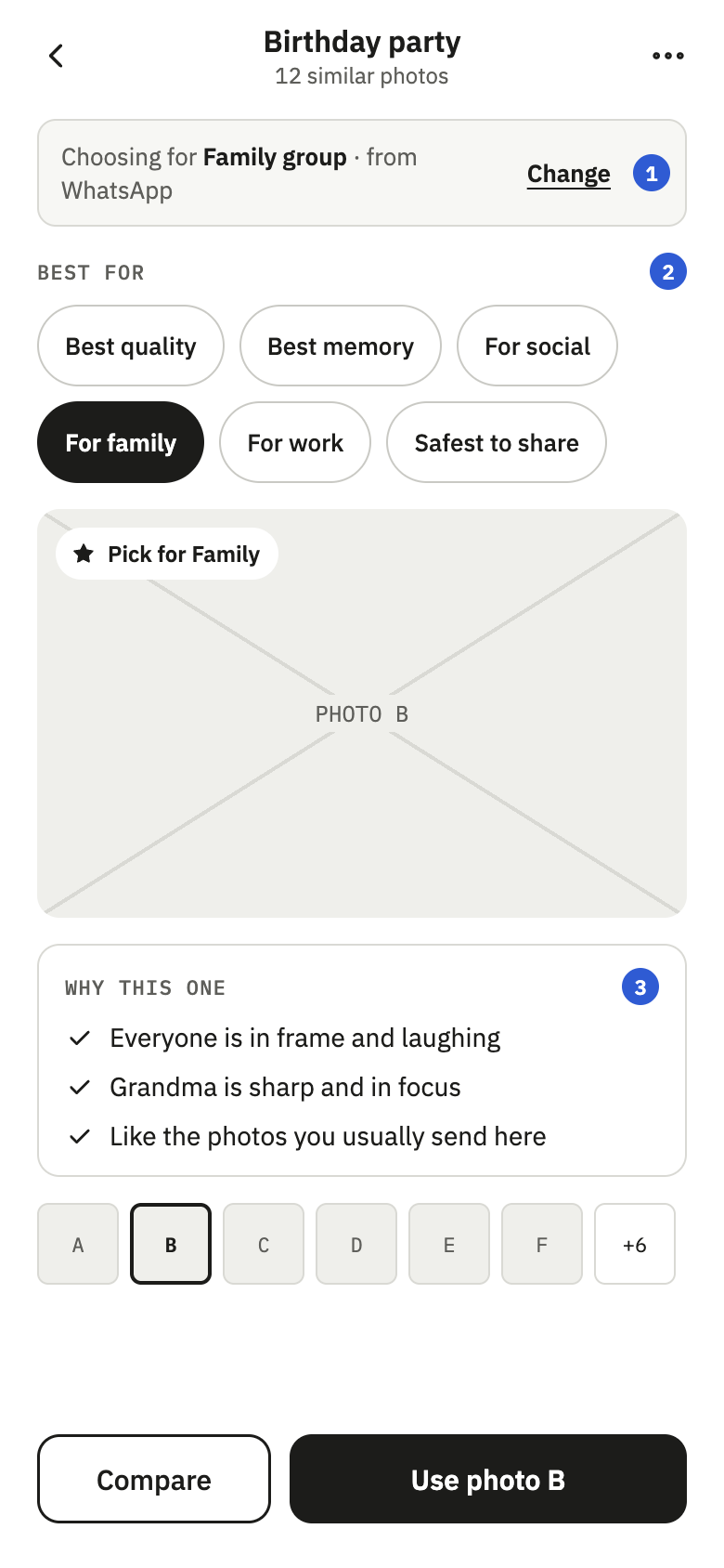 Pick by purpose wireframe